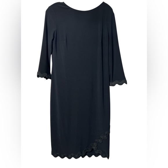 Joseph Ribkoff Black Jersey Cocktail Dress Womens Size 10 - Picture 1 of 5
